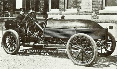 McDonald's 6 cylinder Napier L48, which set a Land Speed Record in 1905 at 104.65 miles per hour