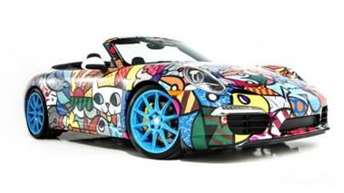 http://www.2luxury2.com/wp-content/uploads/2012/12/Porsche-911-Cabriolet-Art-Car-By-Romero-Britto.jpg