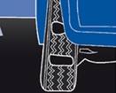 tyres wearing unevenly due to worn shocks